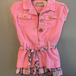 Pink collared 24 month dress